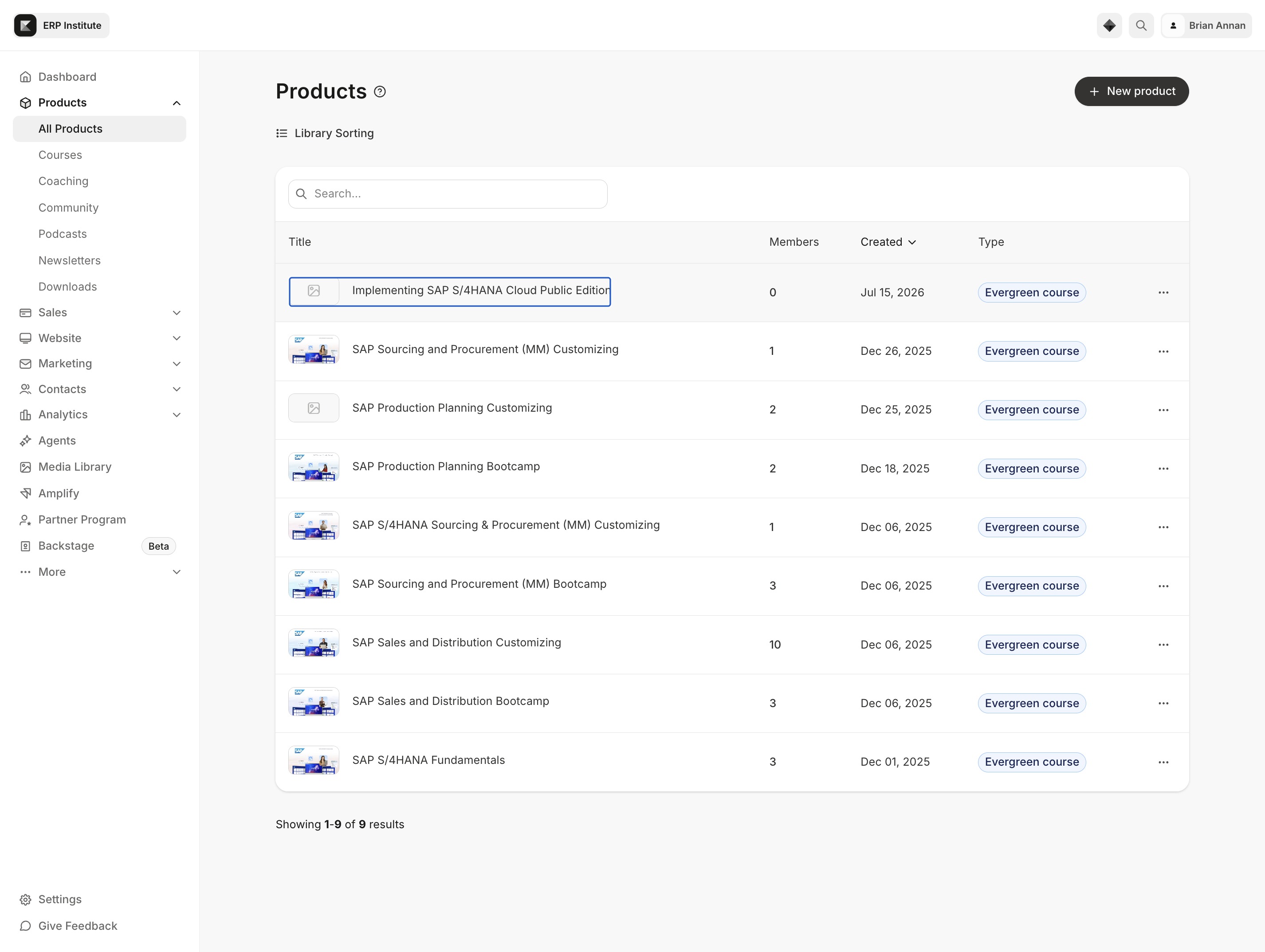 Click the Implementing SAP S/4HANA Cloud Public Edition link