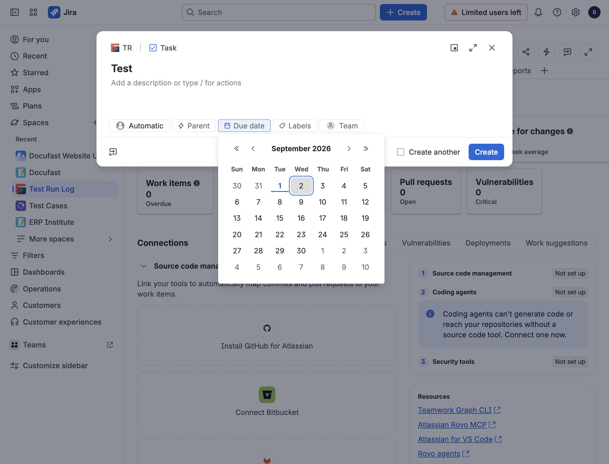Click the Date Selector
