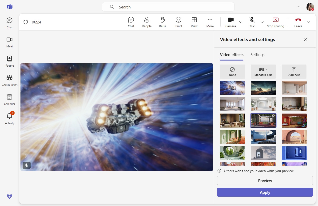 Click Preview