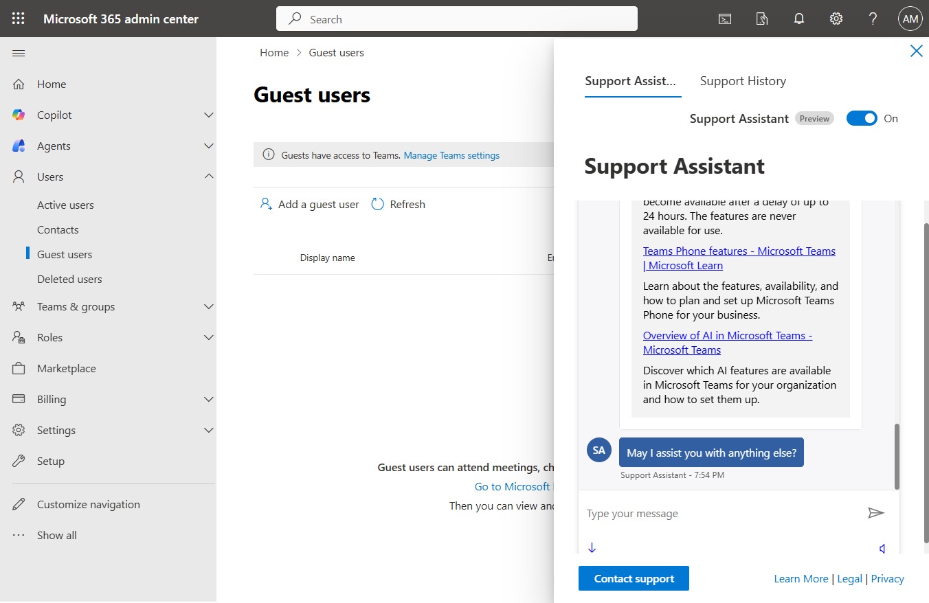 Click Message input box