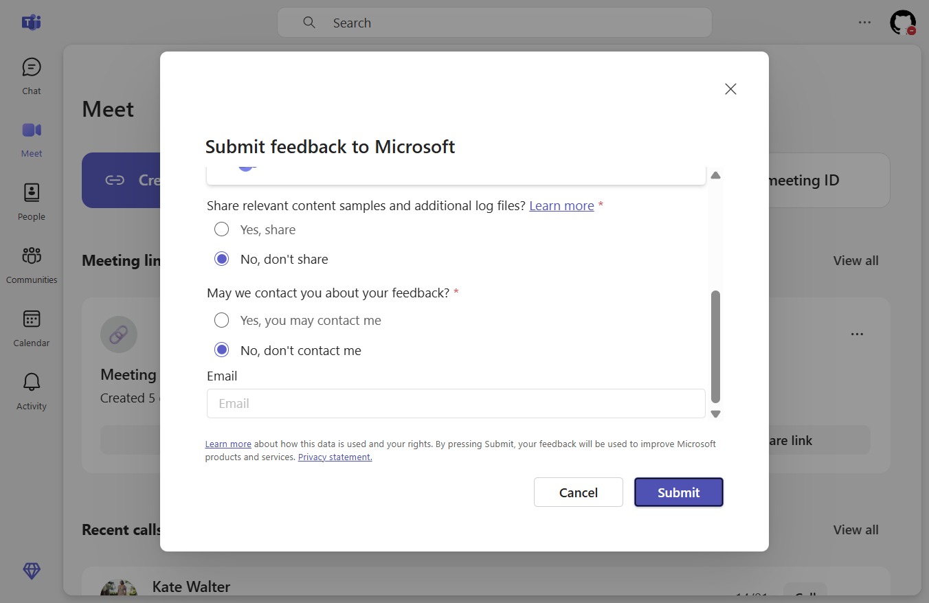 Click Submit