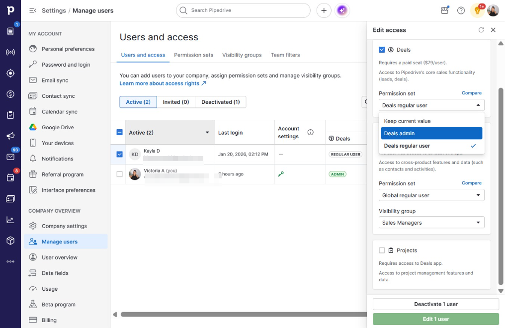 Click Deals admin