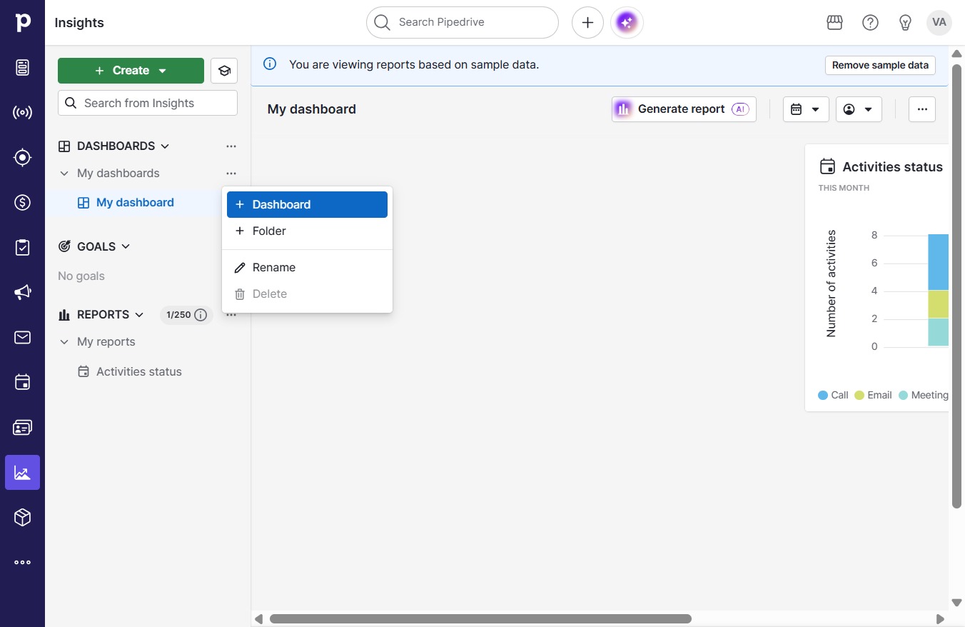Click Dashboard