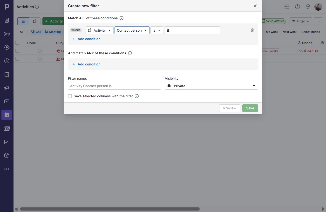 Click Contact person