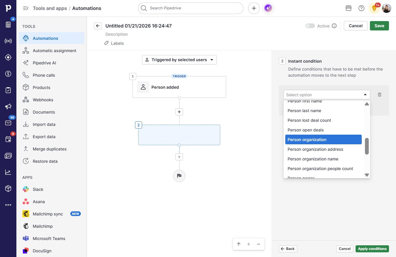 Click Person organization