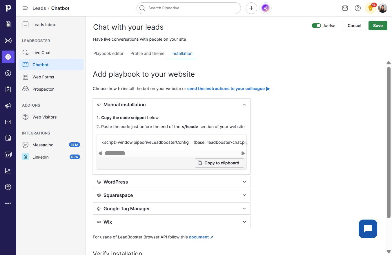 Click Copy to clipboard