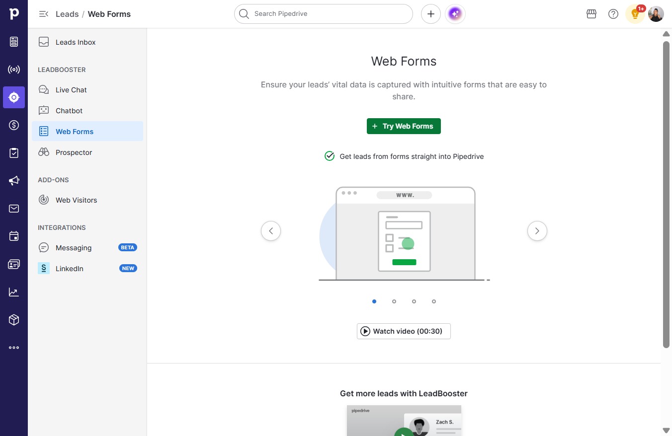 Click Try Web Forms