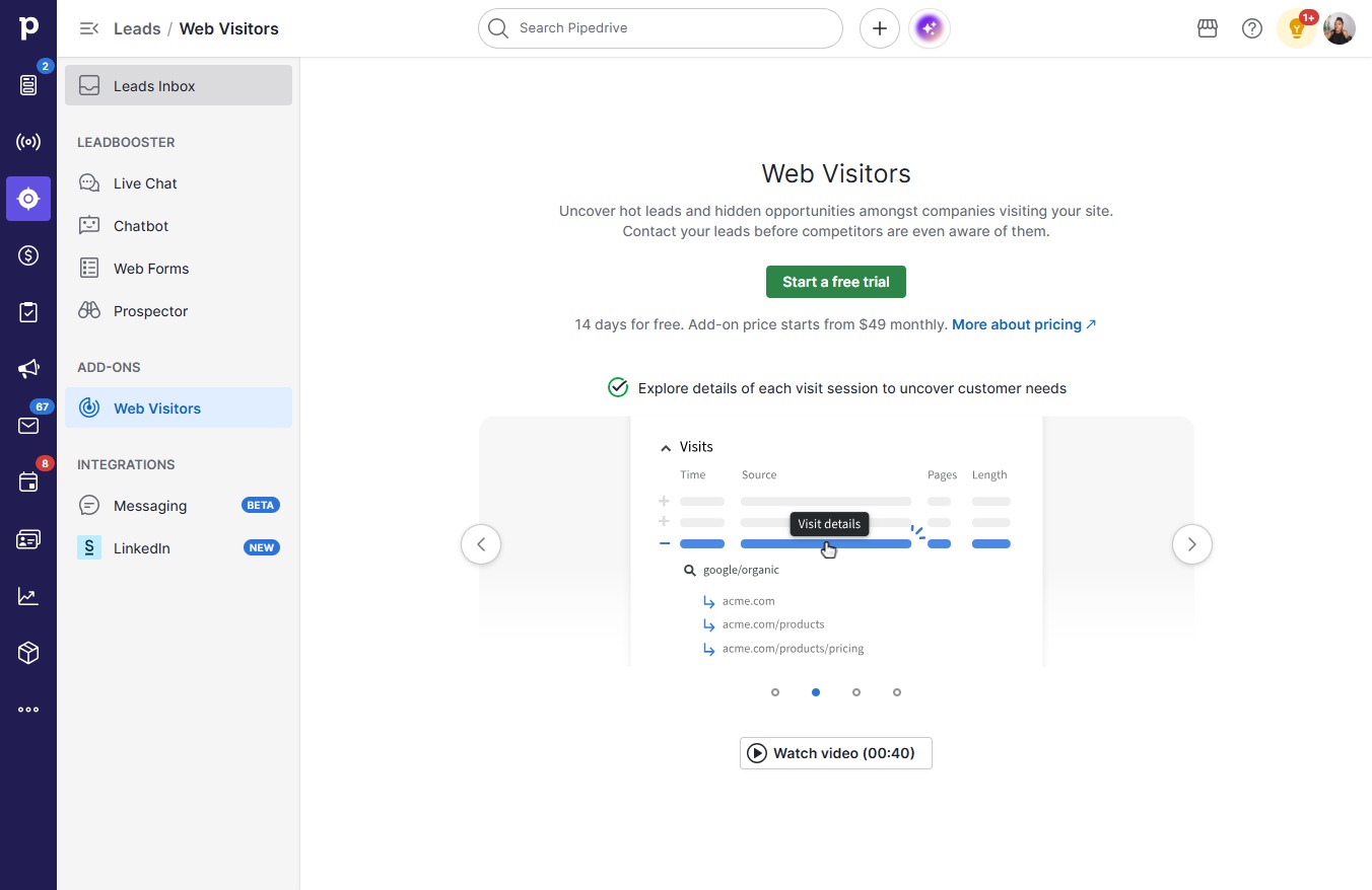 Click Leads Inbox