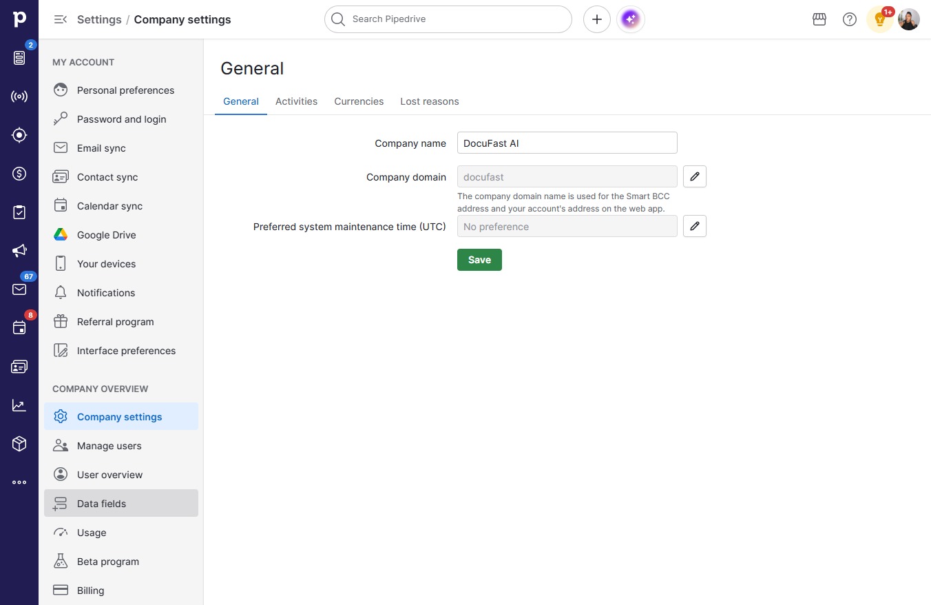 Click Data fields