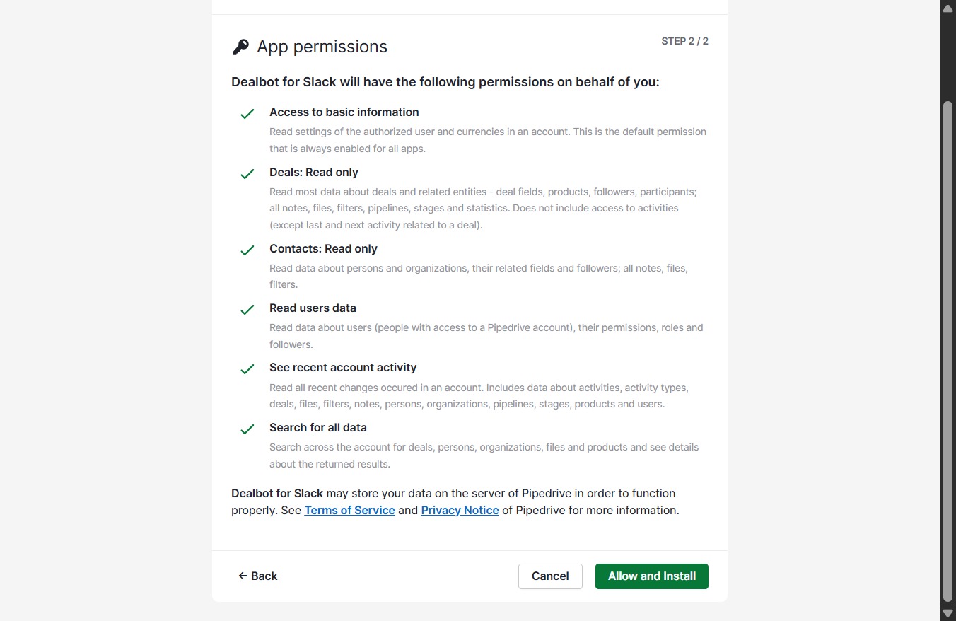 Click Allow and Install
