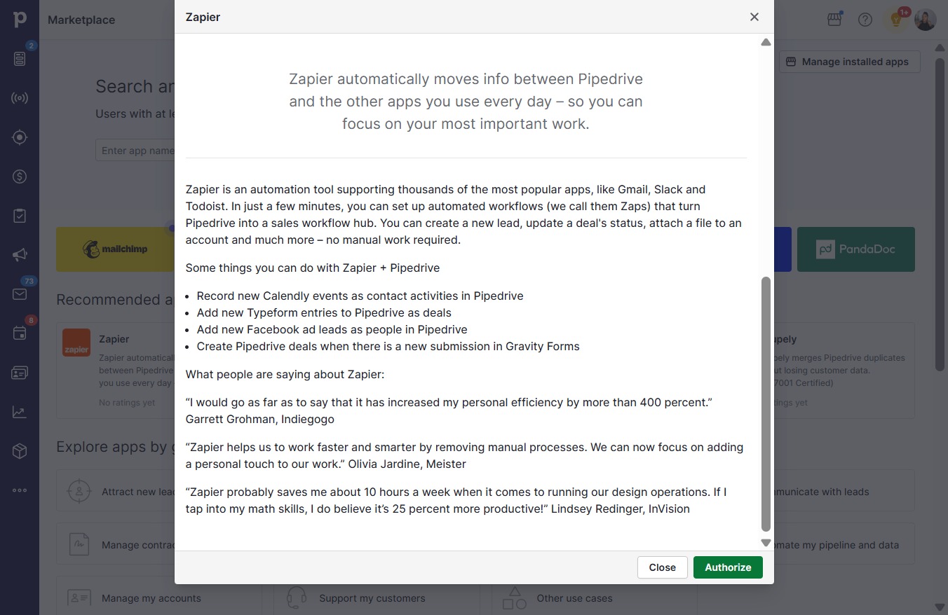 Click Authorize