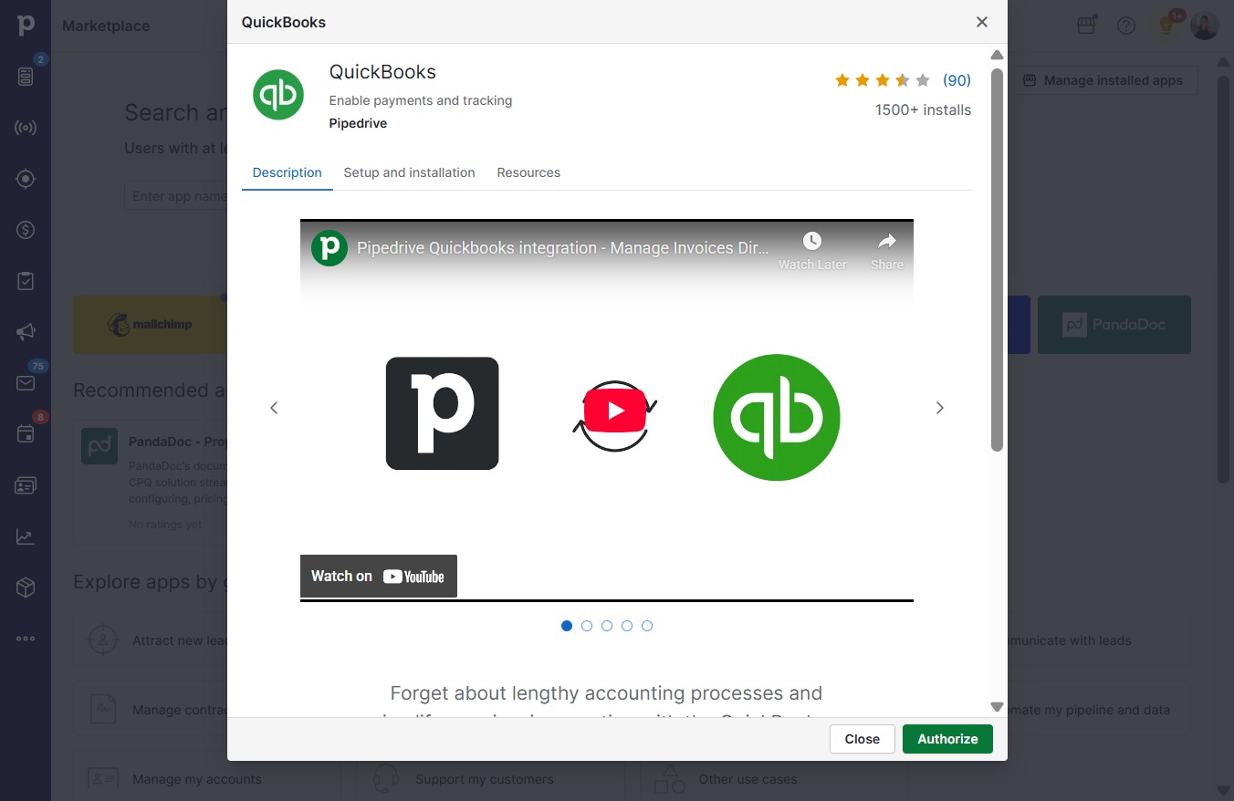 Click Authorize