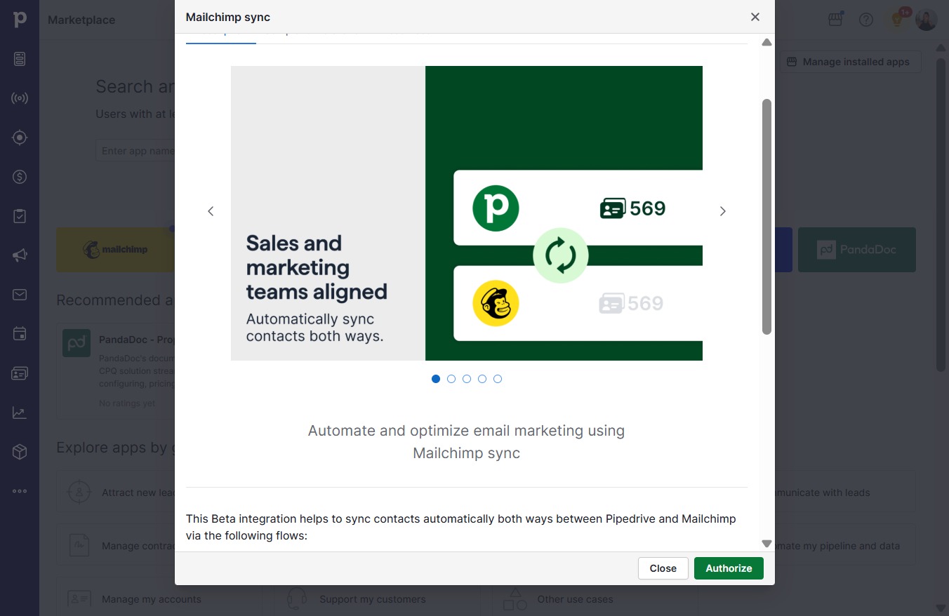 Click Authorize