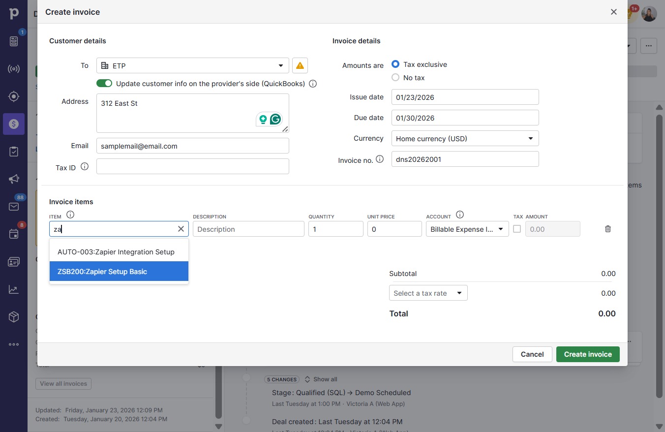 Click ZSB200:Zapier Setup Basic