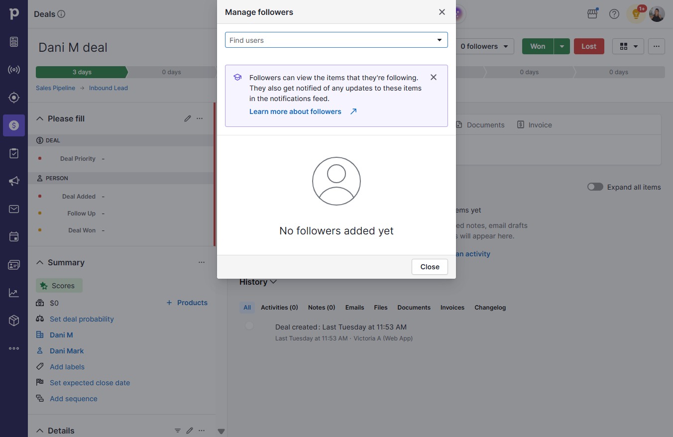 Click Find users