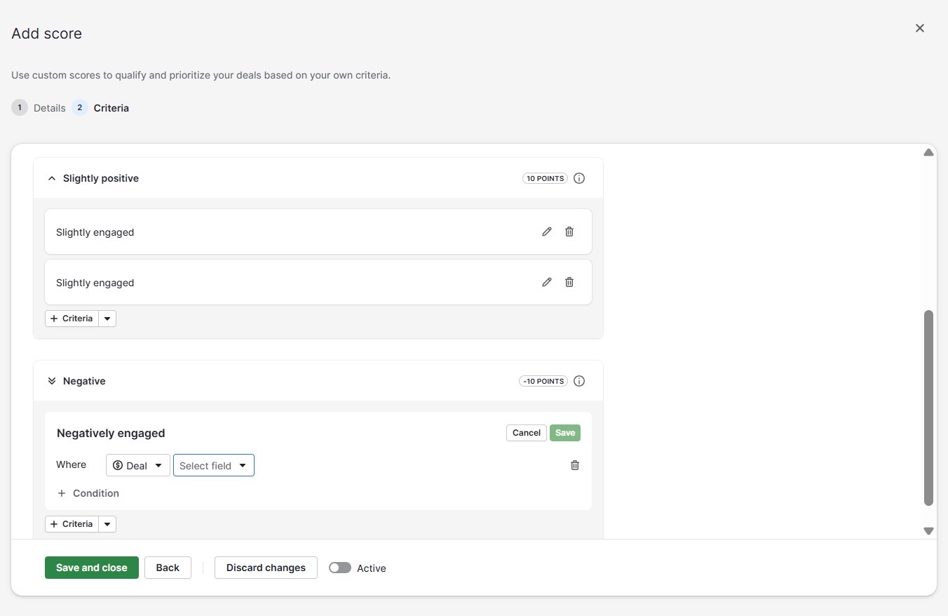 Click Select field