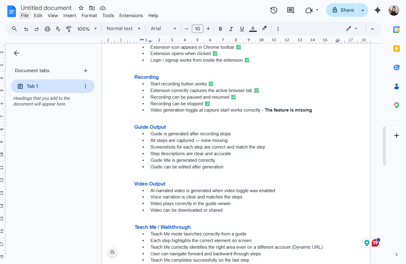 Click the Tools menu test