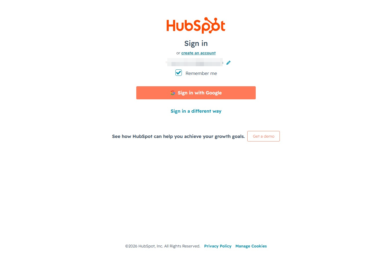 Click the Create an Account link