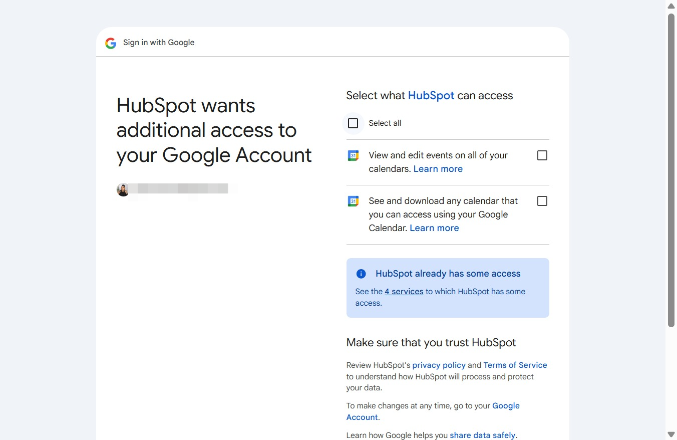 Click the Select all checkbox