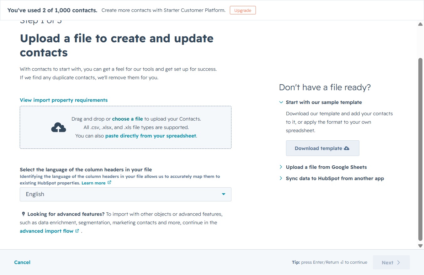 Click the Choose a File button