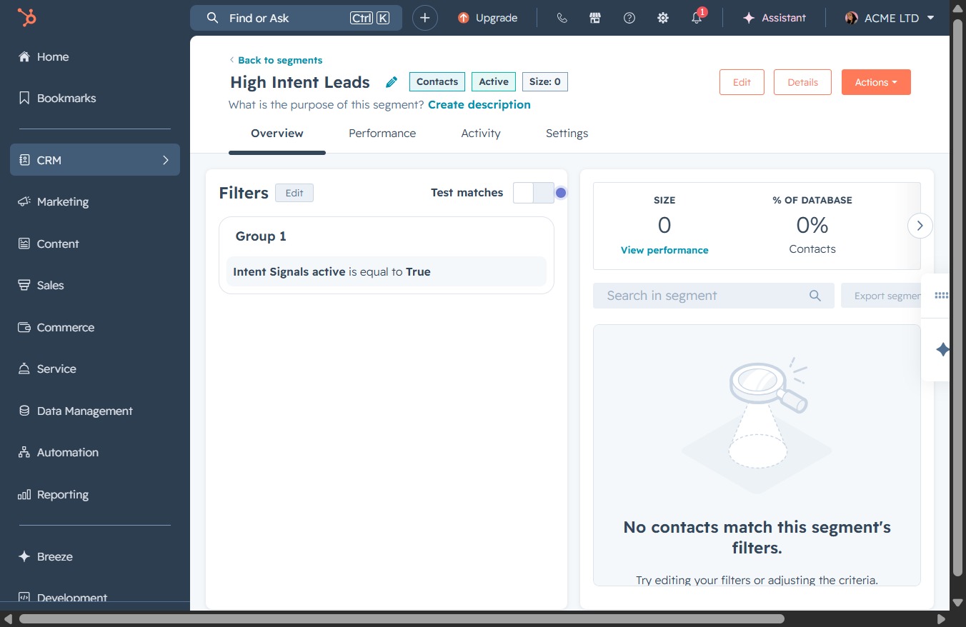 Click the CRM icon