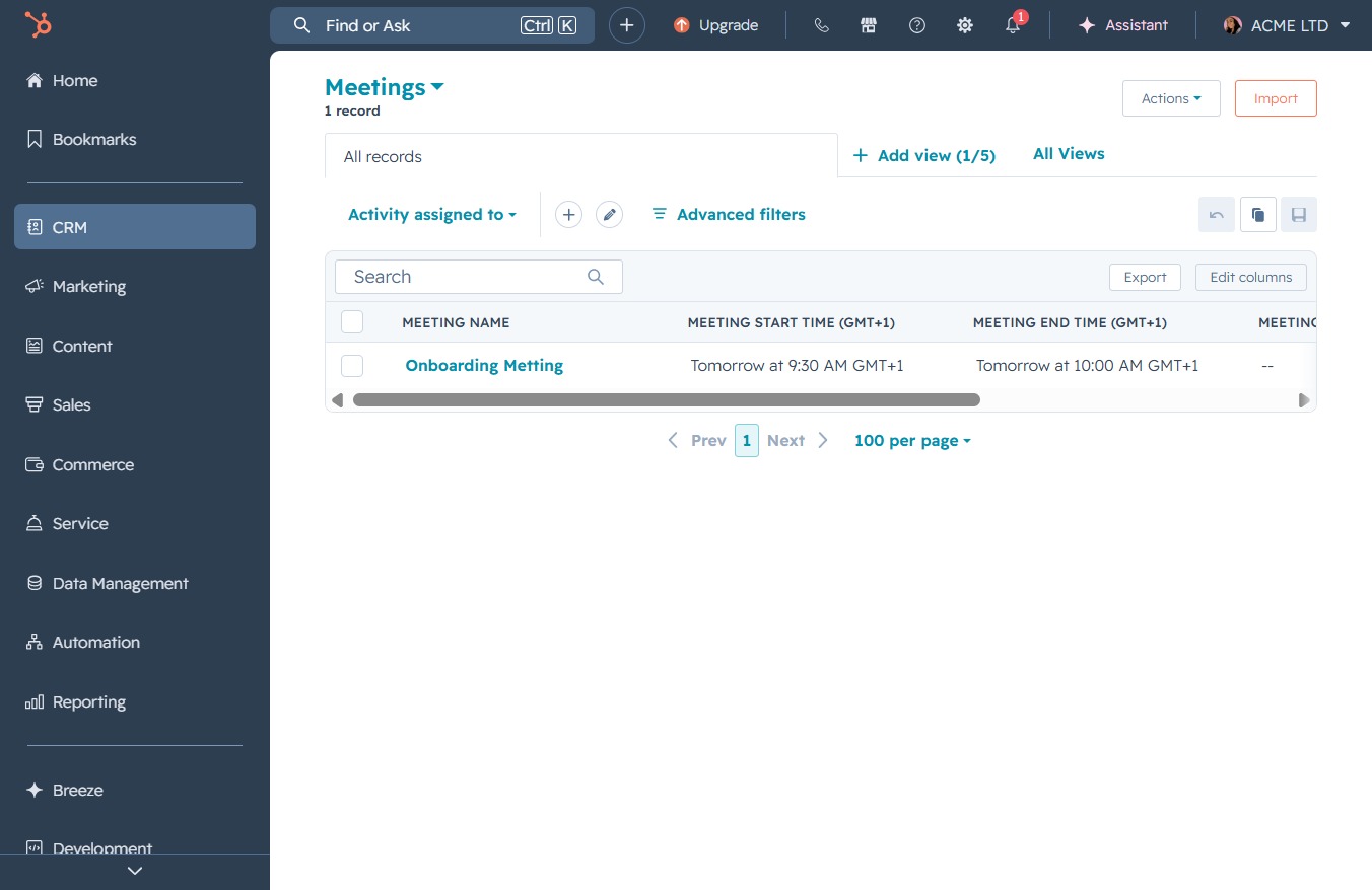 Click the Edit columns option