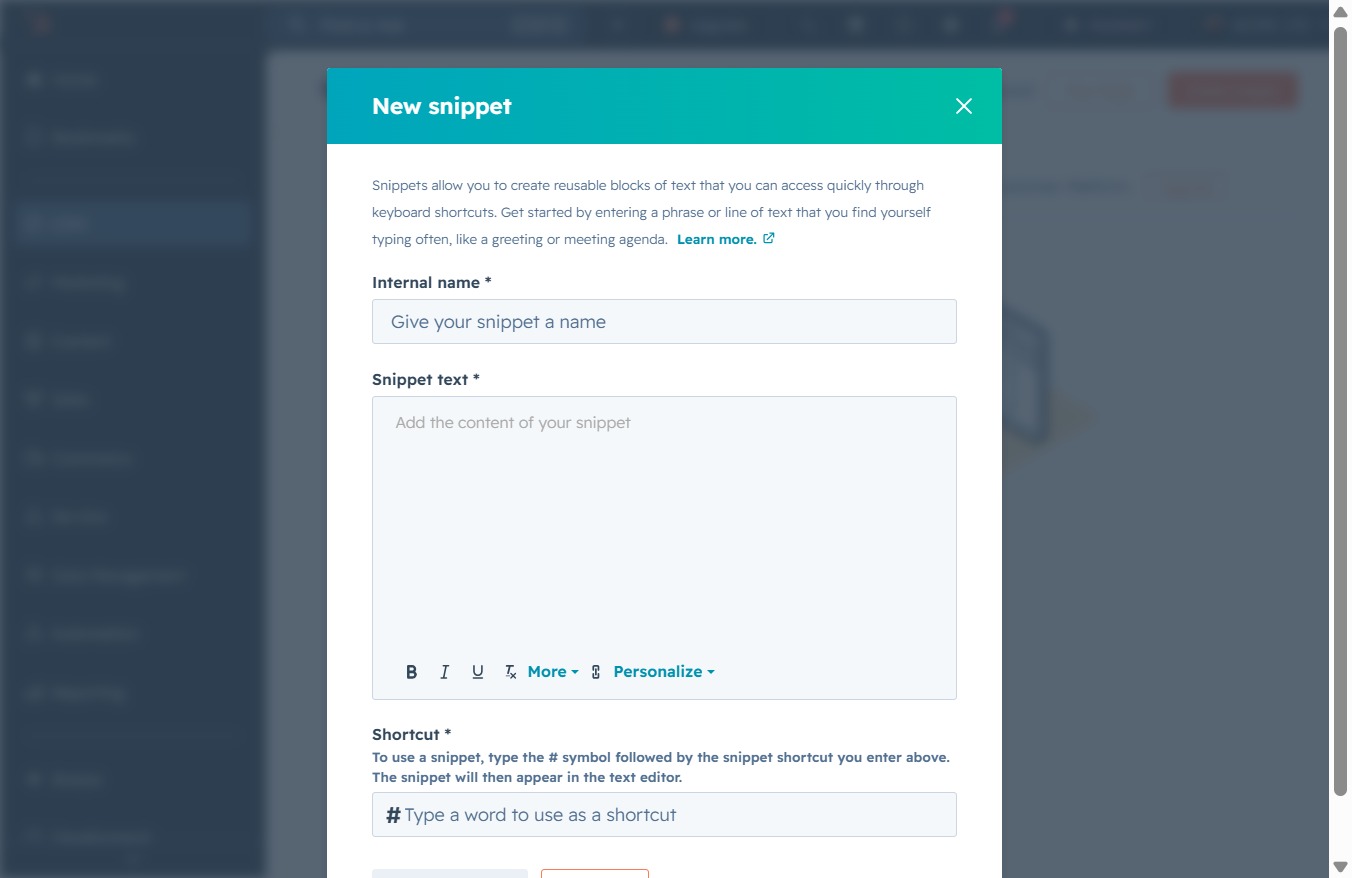 Click 'Click here' to add a shortcut