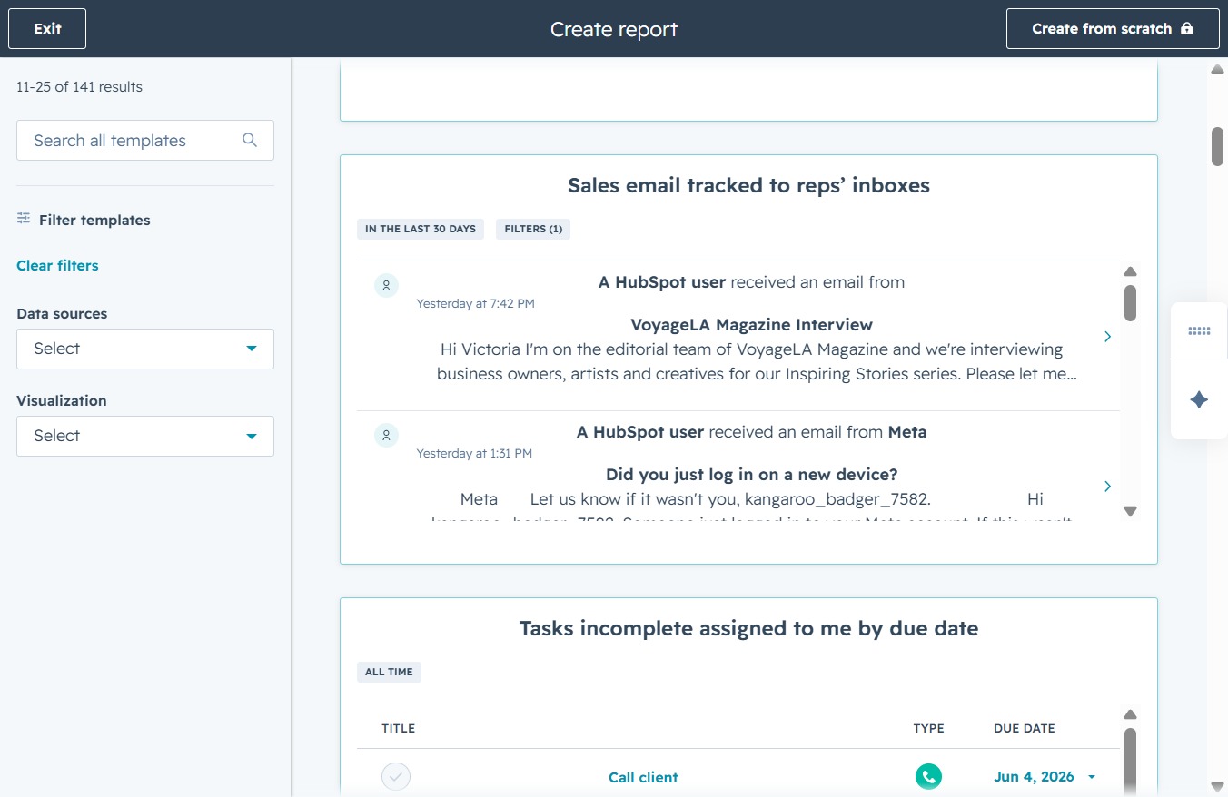 Click the Search all templates field