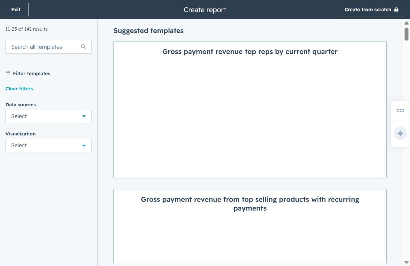 Click the Search all templates field
