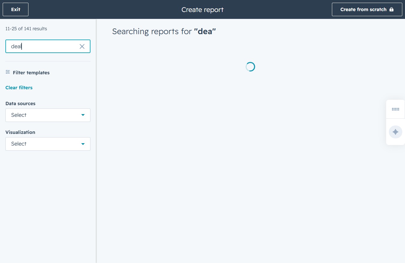 Type 'deal' in the Search Templates field
