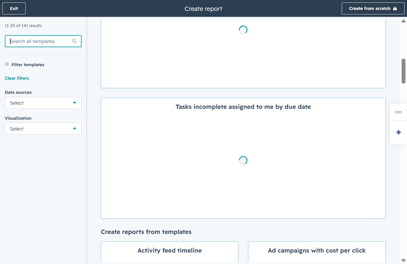 Click the Search all templates input