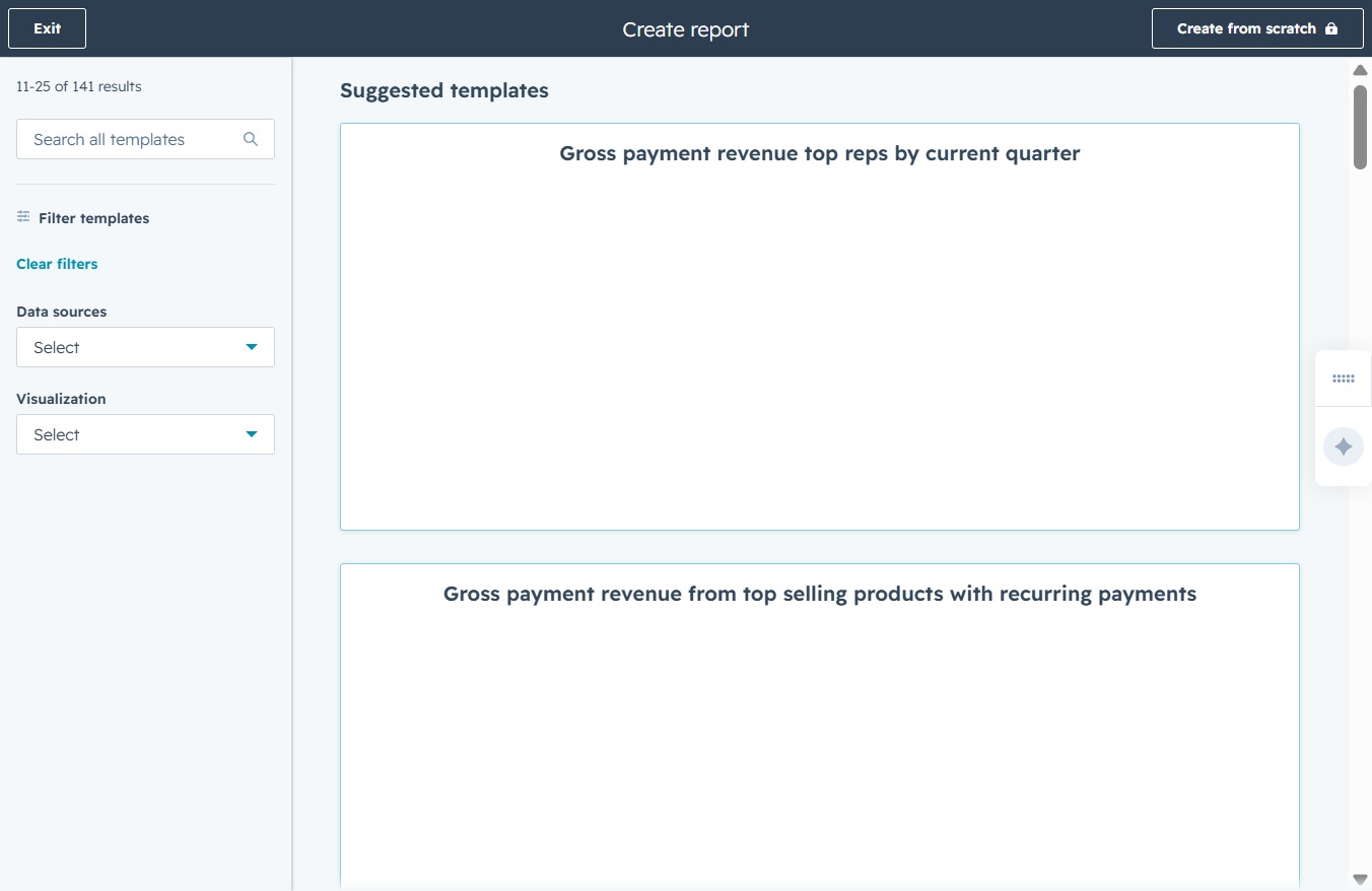 Click the Search all templates field