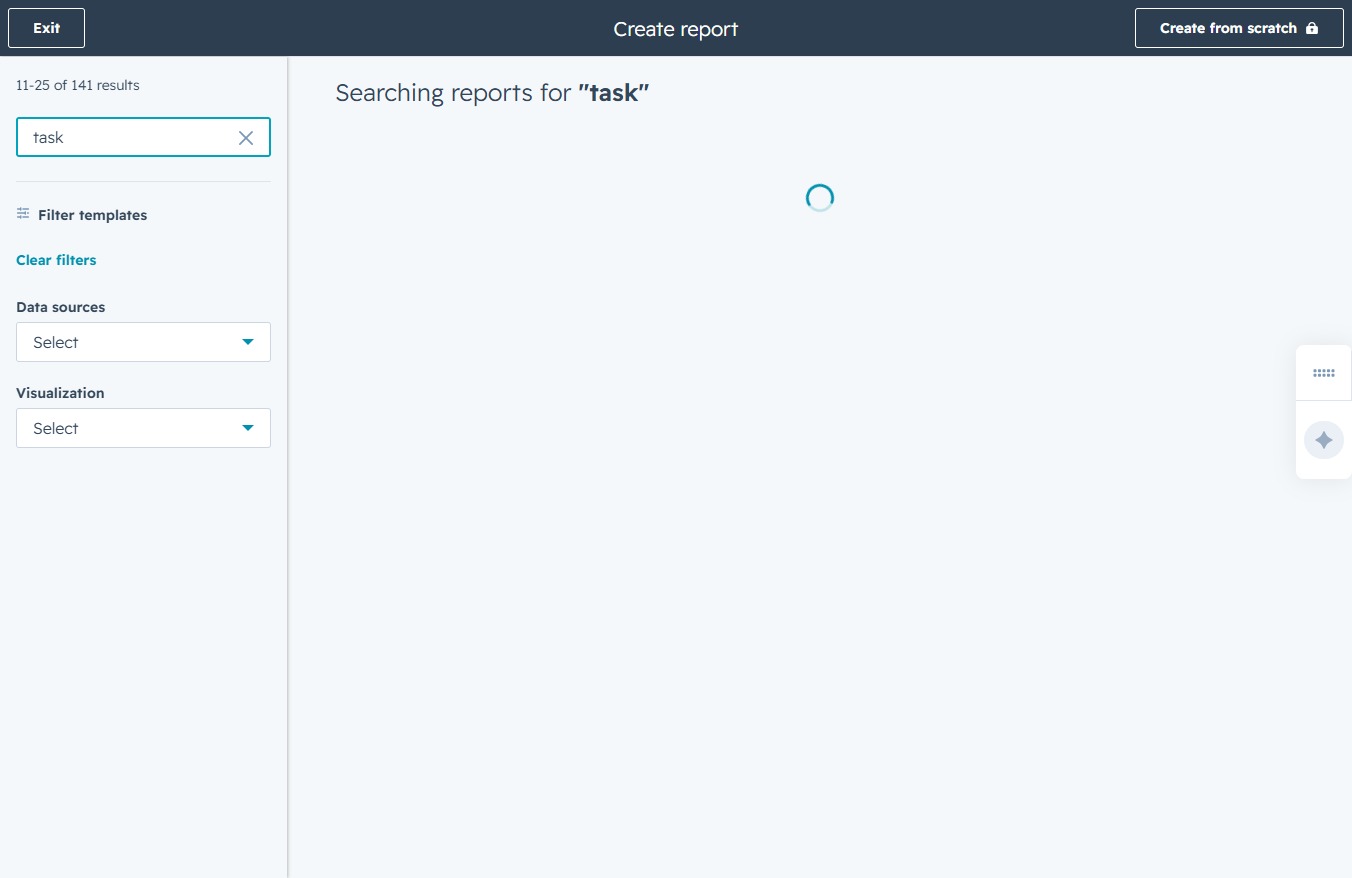 Type 'task' in Search all templates