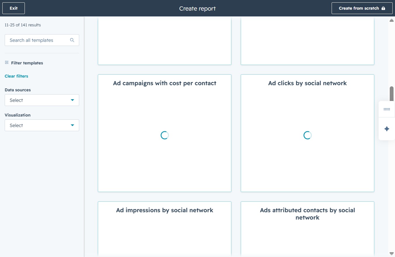 Click the Search all templates input