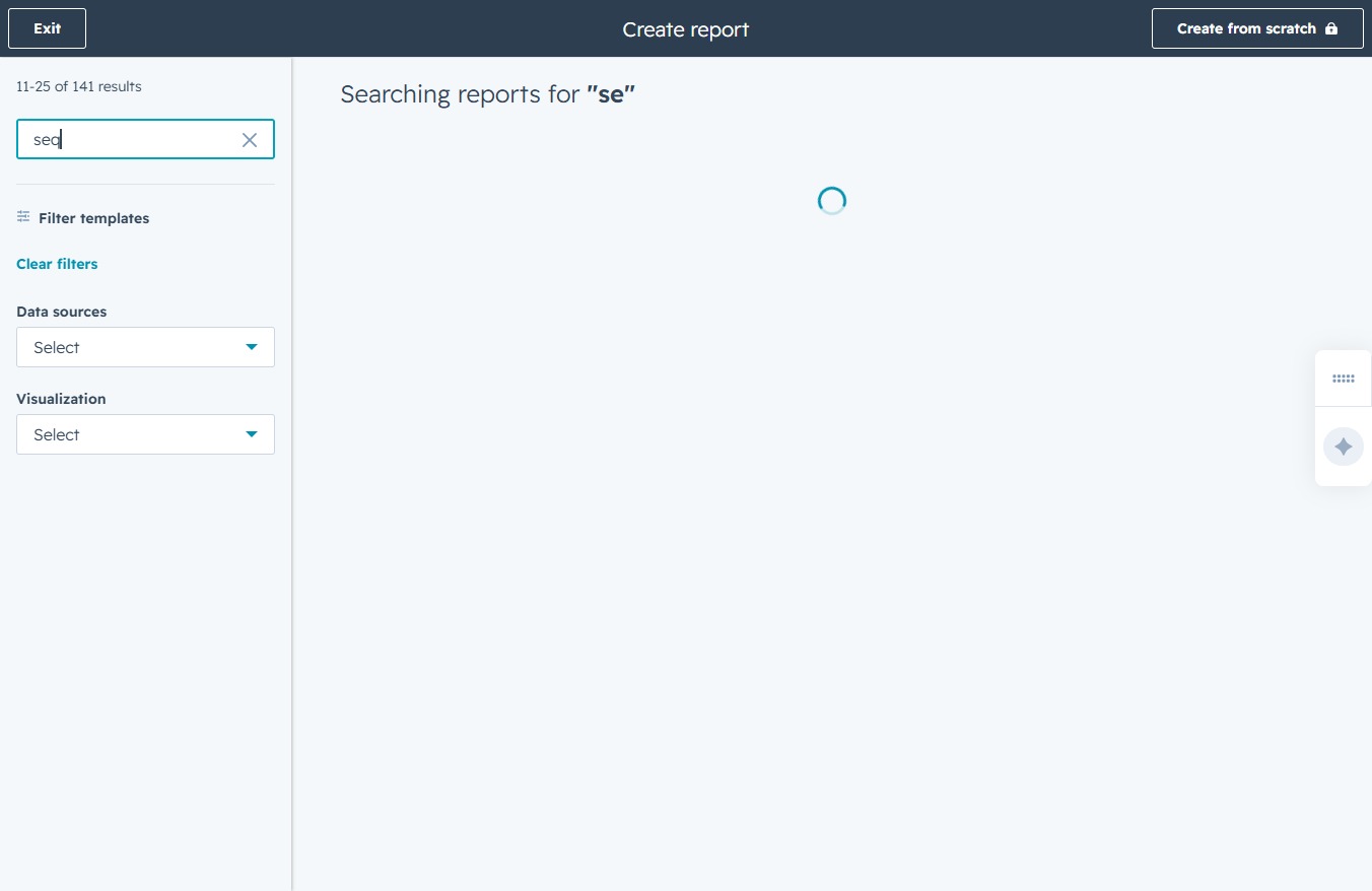 Type 'seq' in the Search all templates field