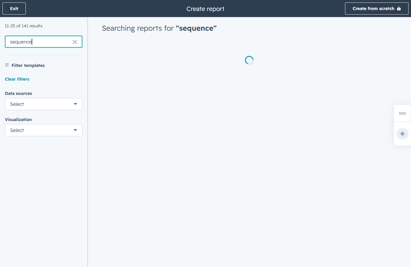 Type 'sequence' in the Search Templates field