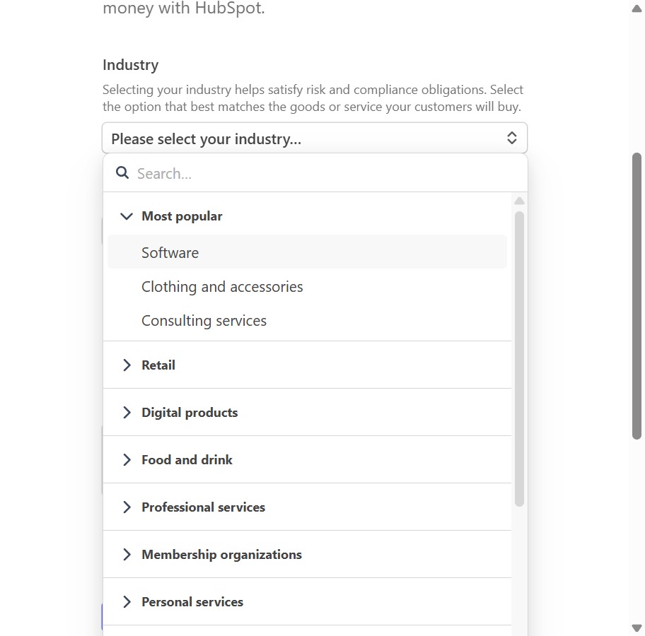 Click the Software option