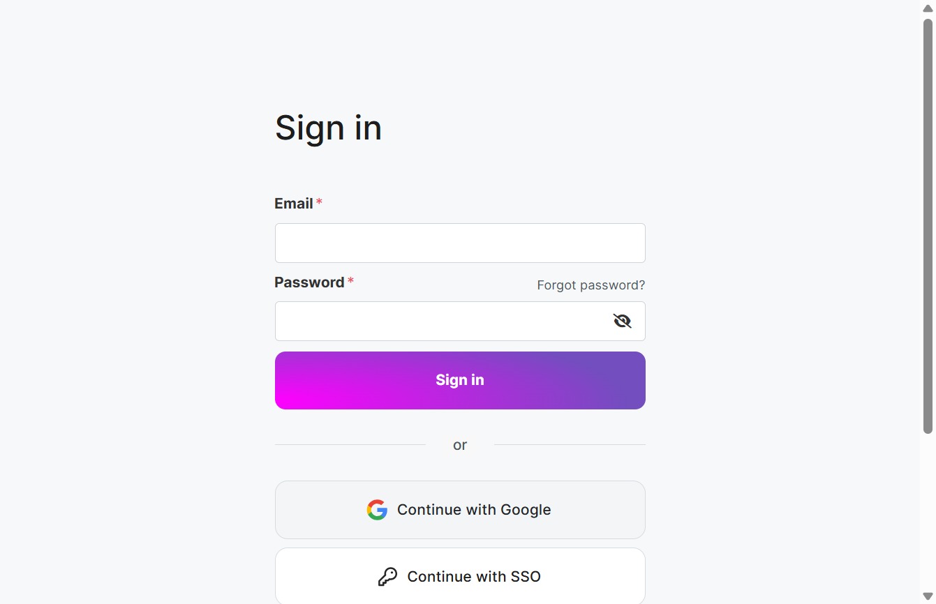 Click Continue with Google