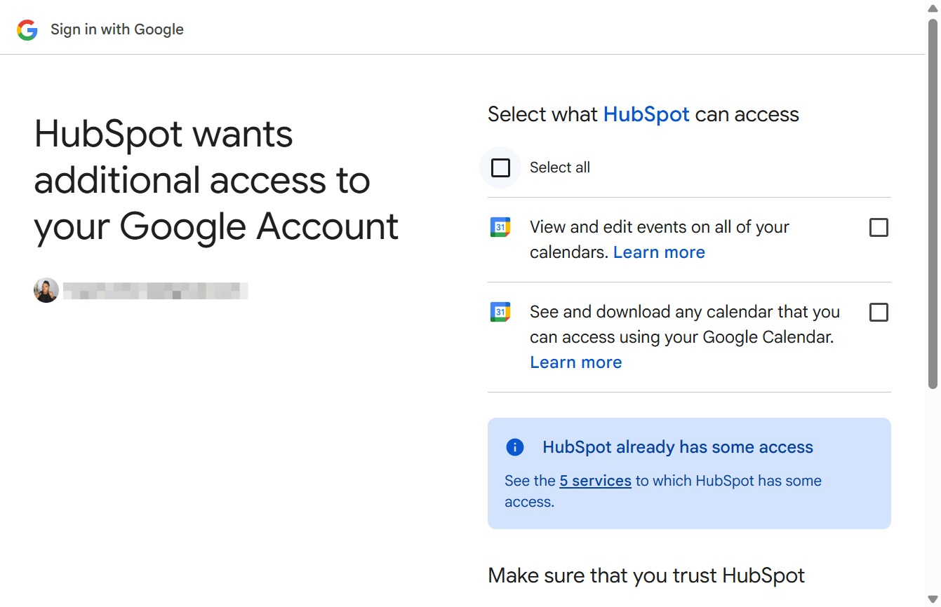 Click the Select all checkbox