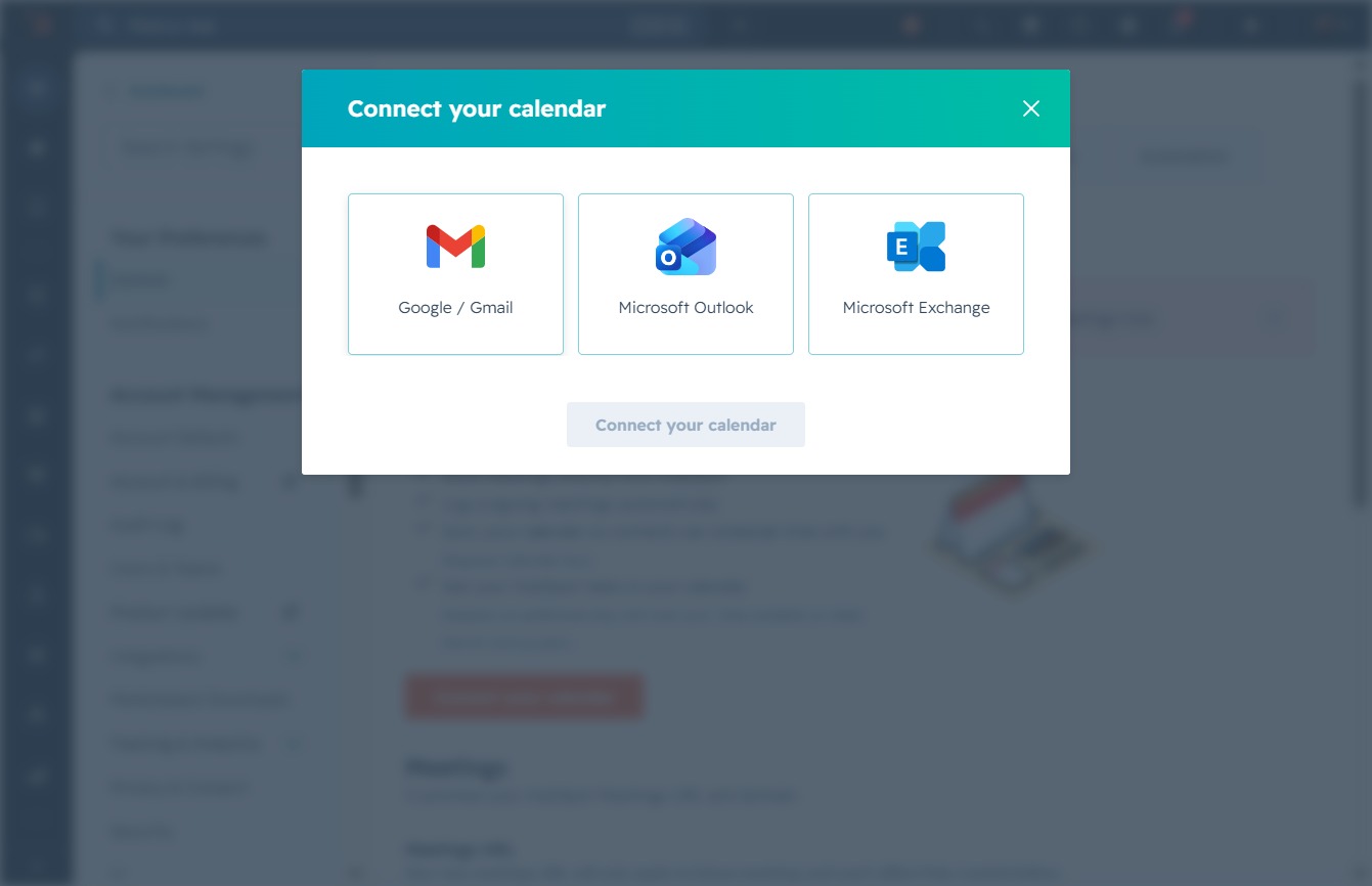 Click the Google / Gmail icon