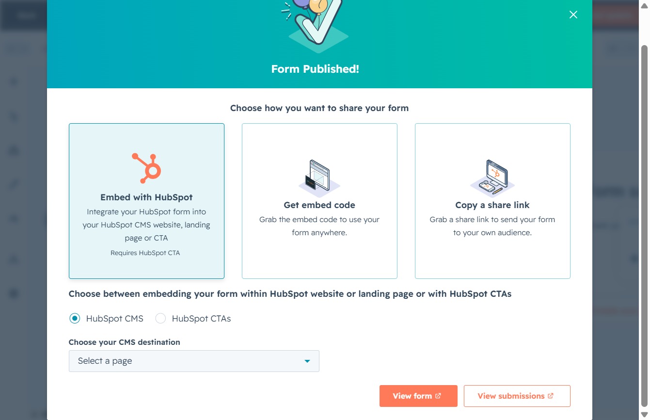 Click the Select a page dropdown