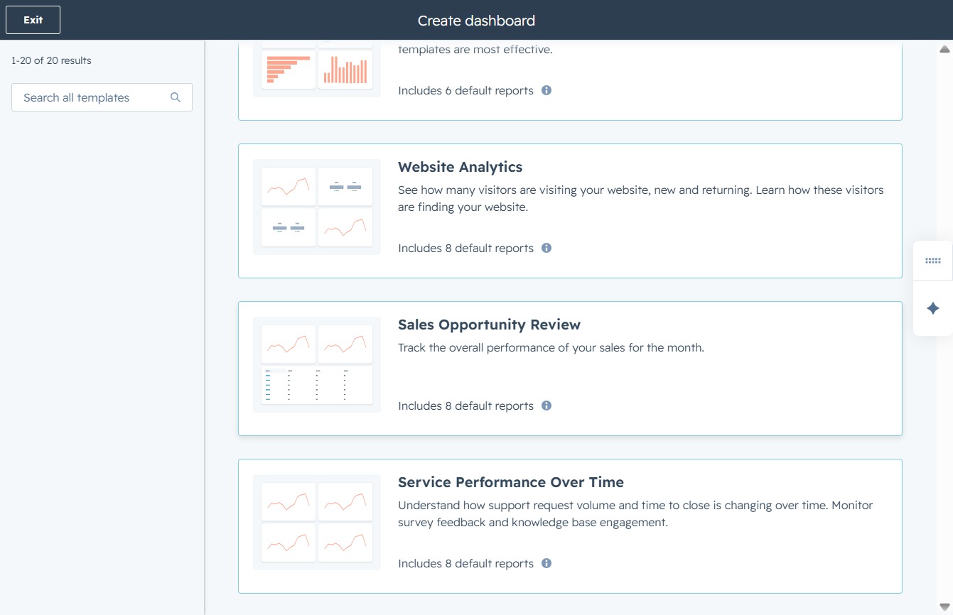 Click the Sales Opportunity Review option