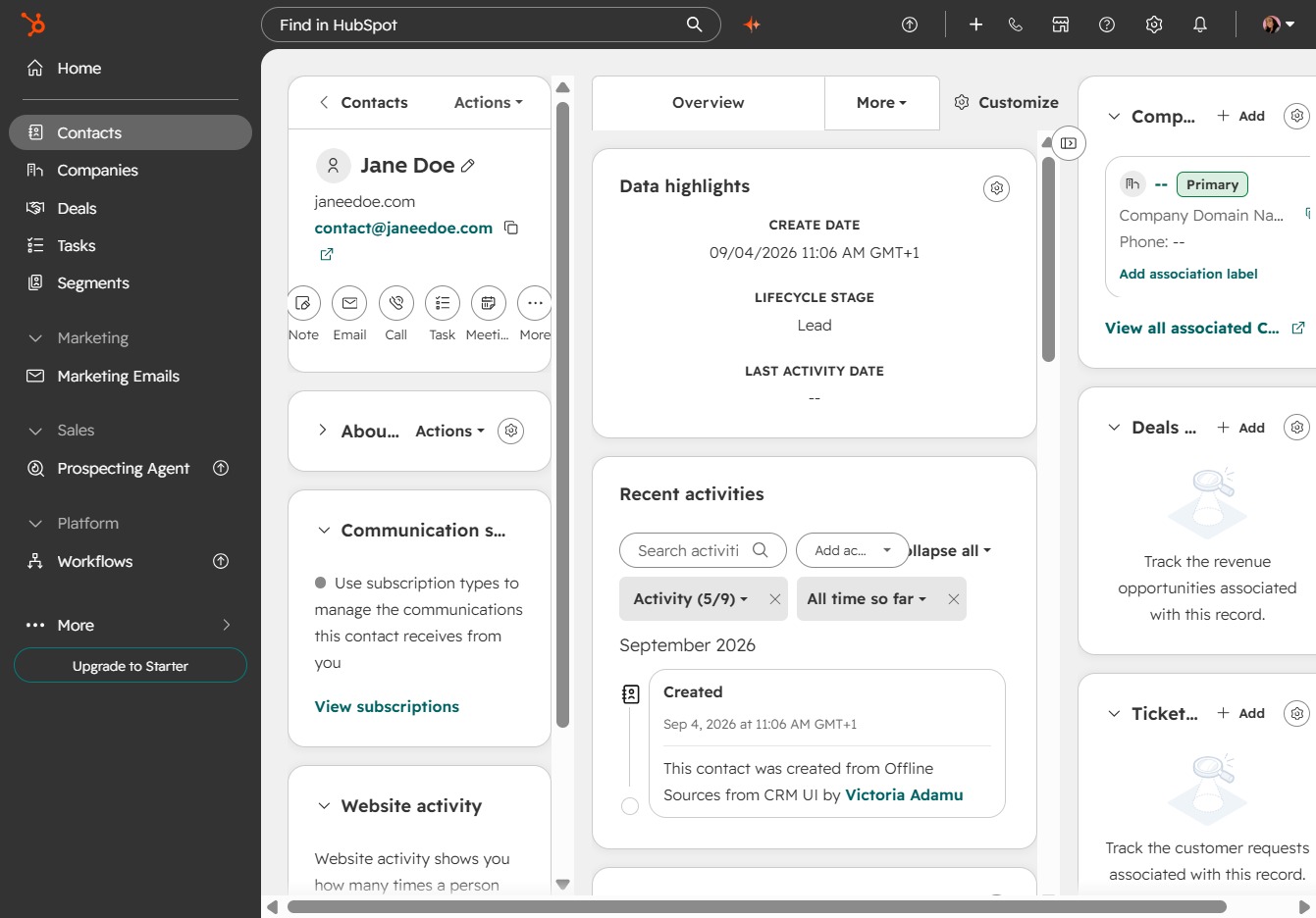 Click Actions