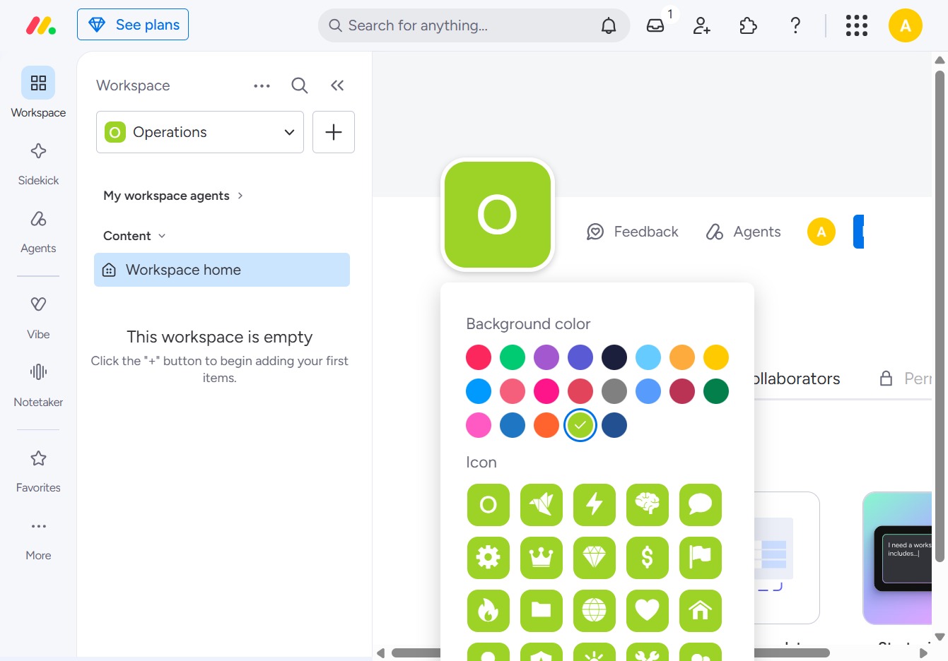 Click here to customize your workspace