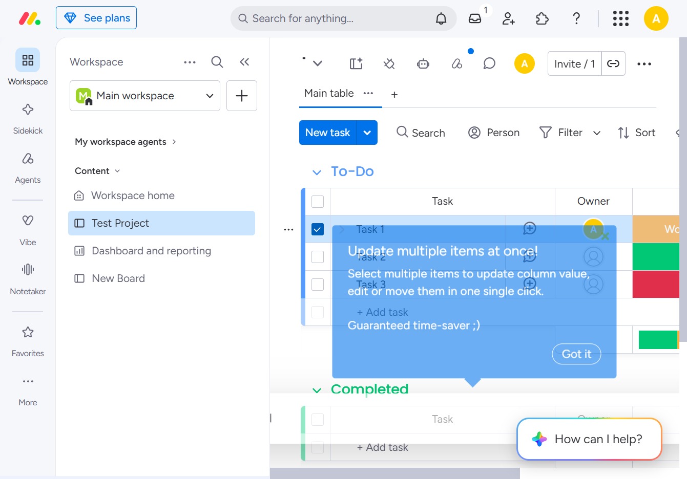 Click the Update feature