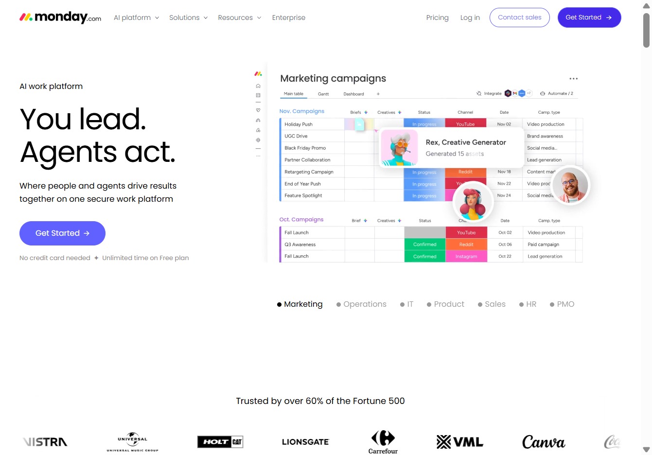 Click the Get Started link