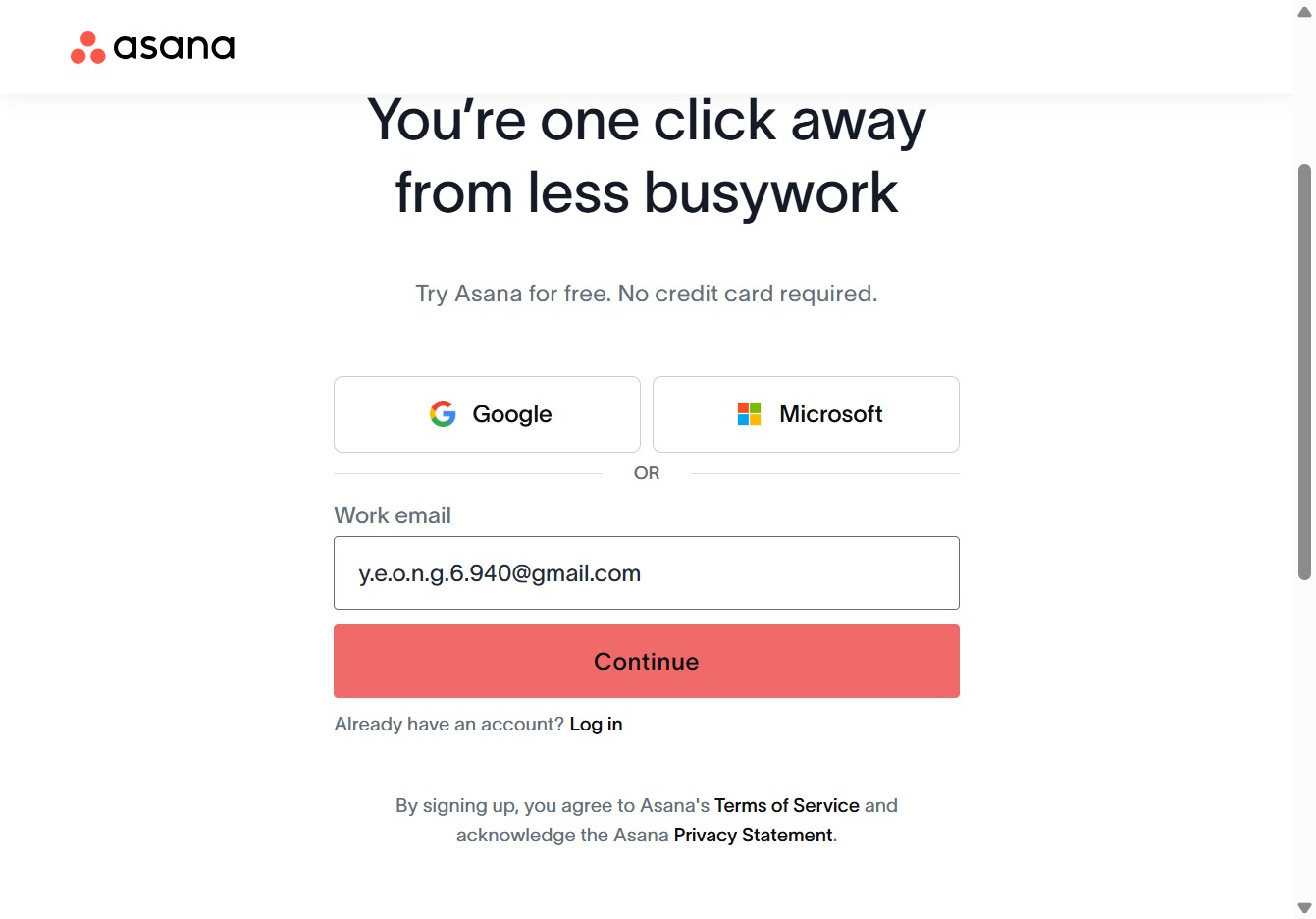 Click the Continue button