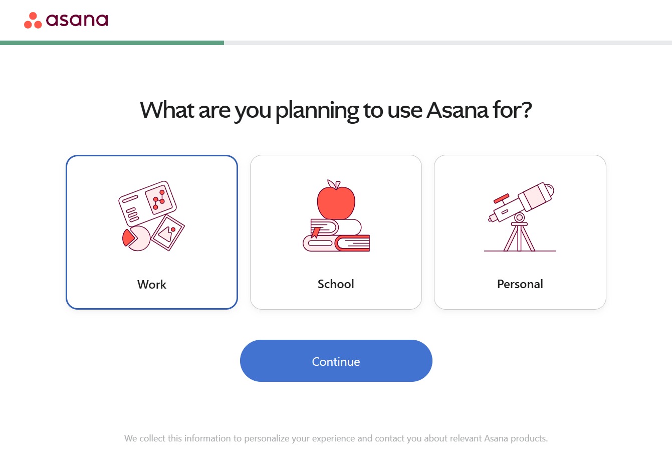 Click the Continue button