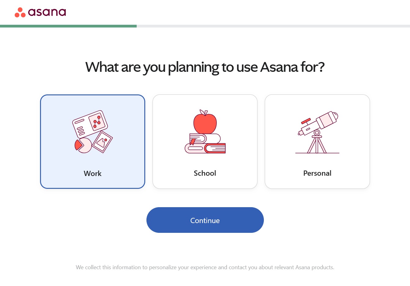Click the Continue button