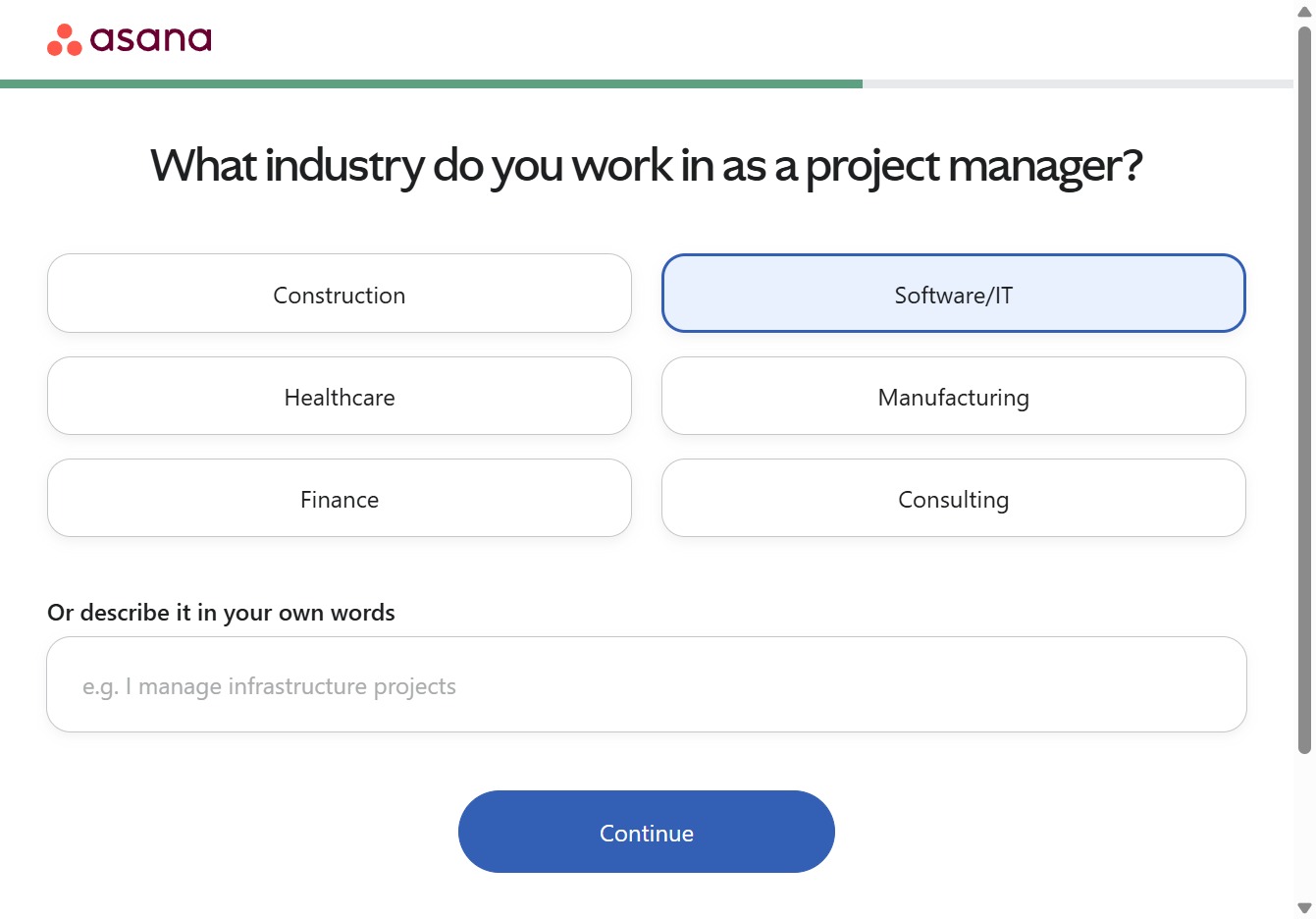 Click the Continue button